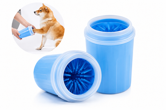 Pet Paw Cleaner Cleaning Kit Cup Soft Brush Can